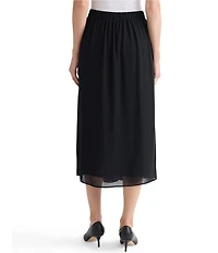 Kasper Chiffon A-Line Pleated Skirt