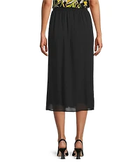 Kasper Chiffon Pleated Pull-On Skirt