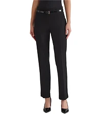 Kasper Compression High Rise Pull On Pant With Belt