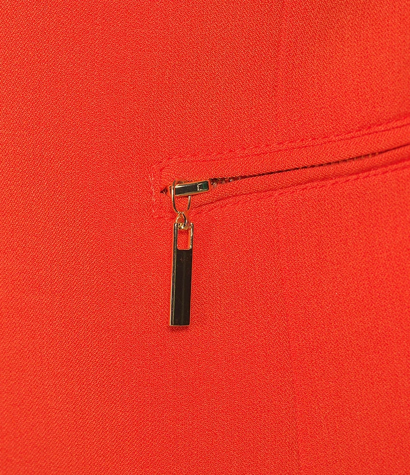 Kasper Crepe 3/4 Sleeve Zip Pocket Cardigan