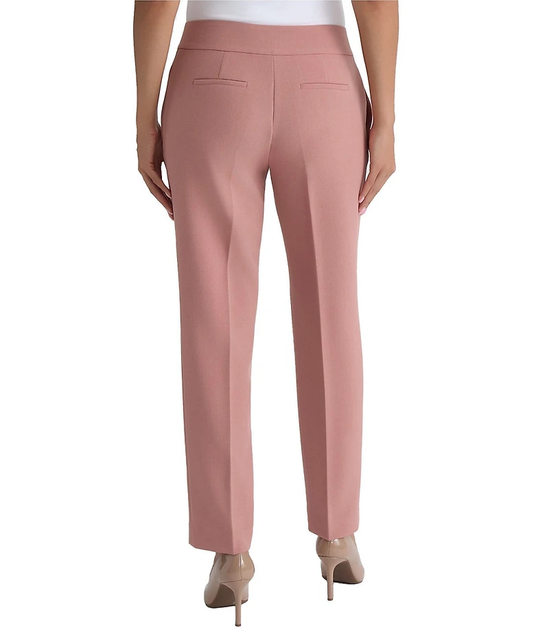 Kasper Crepe Fly Front Slim Pants