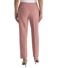 Kasper Crepe Fly Front Slim Pants