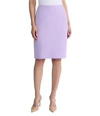 Kasper Crepe Pencil Knee Length Skirt