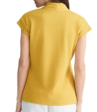 Kasper Extended Sleeve Funnel Neck Blouse