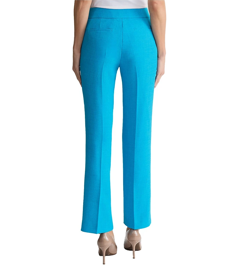 Kasper Flat Front Pebble Crepe Trouser Pants