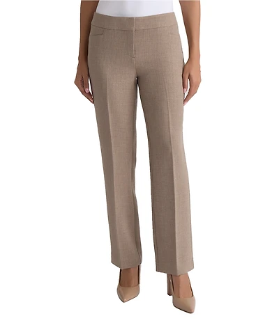 Kasper Flat Front Pebble Crepe Trouser Pants