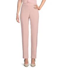 Kasper Flat Front Slim Straight Pants