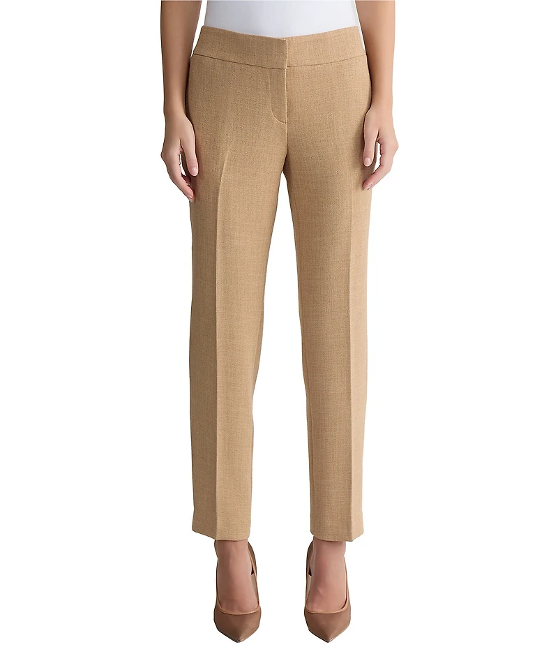 Kasper Fly Front Full Length Straight Leg Pant