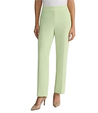 Kasper Fly Front Melange Crepe Straight Leg Coordinating Trouser