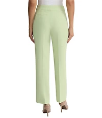 Kasper Fly Front Melange Crepe Straight Leg Coordinating Trouser