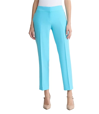 Kasper Fly Front Slim Full Length Pants