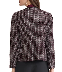 Kasper Kissing Front Jacket Tweed Trim and Front Pockets