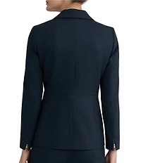 Kasper Long Sleeve Denim Compression Jacket