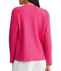 Kasper Long Sleeve Kissing Front Cardigan
