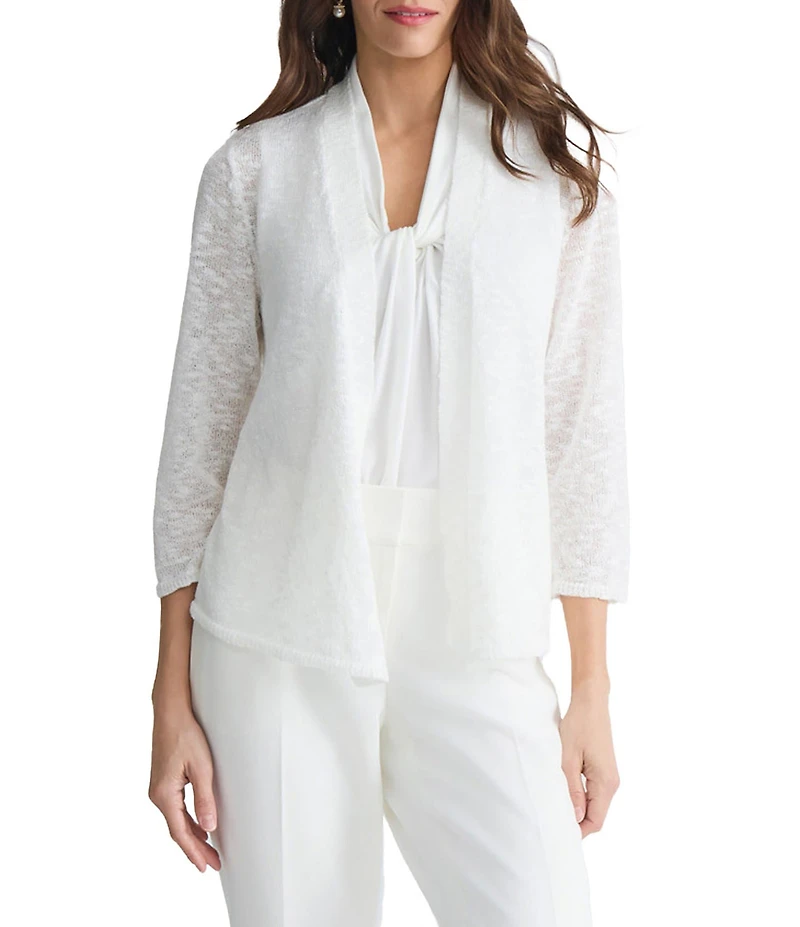 Kasper Long Sleeve Open Front Cardigan