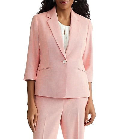 Kasper One Button Notch Collar Jacket