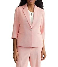 Kasper One Button Notch Collar Jacket