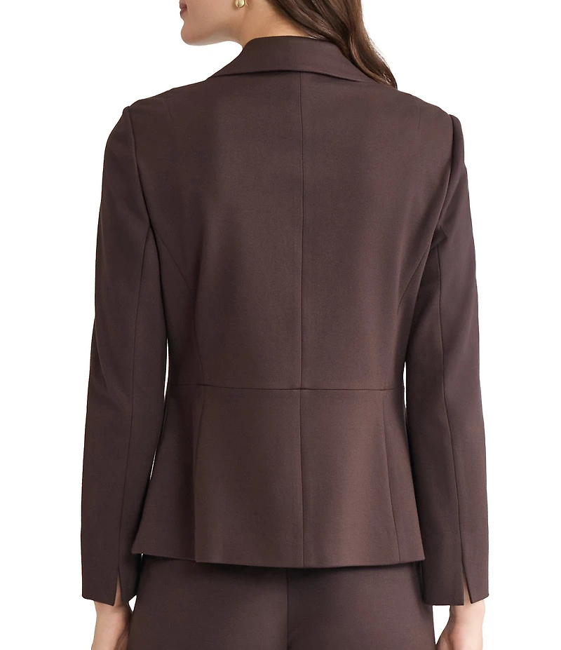 Kasper One Button Notch Collar With Waist Seam Blazer Jacket