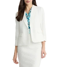 Kasper One Button Shawl Collar Jacket