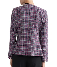 Kasper Open Front Embroidered Jacket