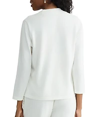 Kasper Open Front Knit Cardigan