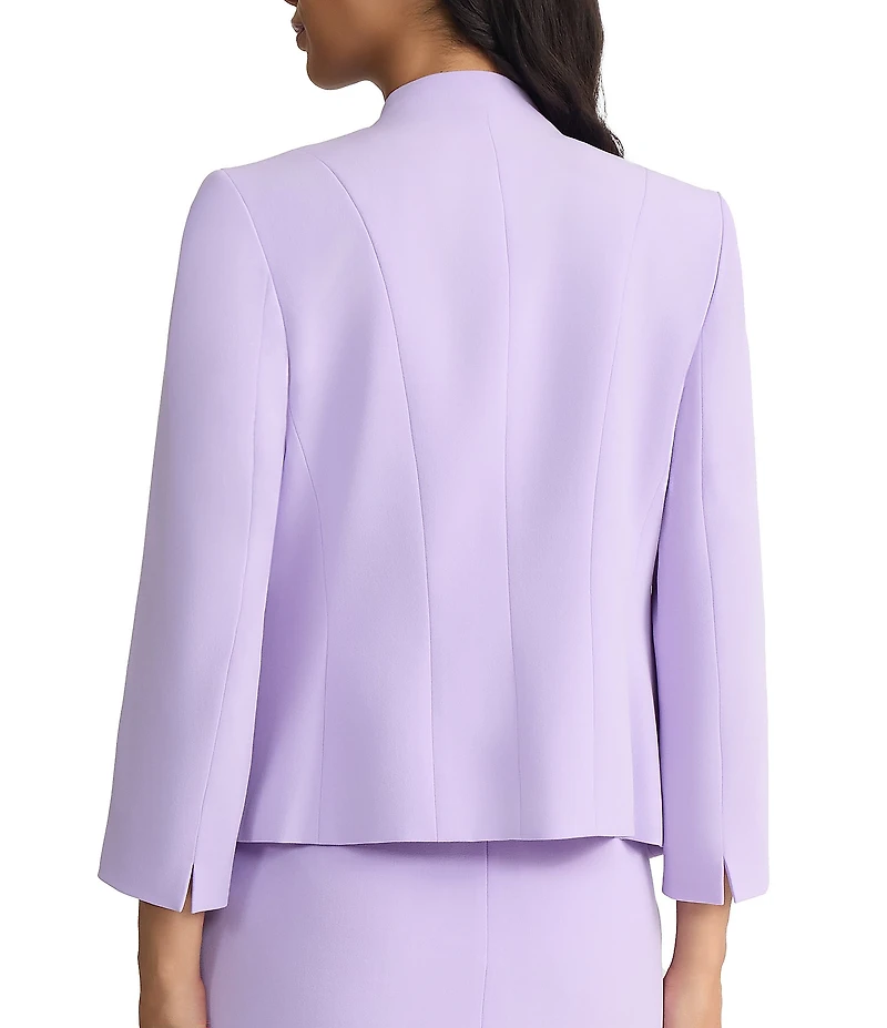 Kasper Open Front Welt Pocket Seamed Coordinating Blazer