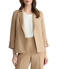 Kasper Petite 3/4 Sleeve Shawl Collar Jacket