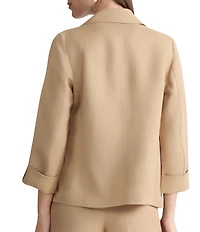 Kasper Petite 3/4 Sleeve Shawl Collar Jacket