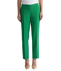 Kasper Petite Crepe Side Seam Pockets Slim Pants