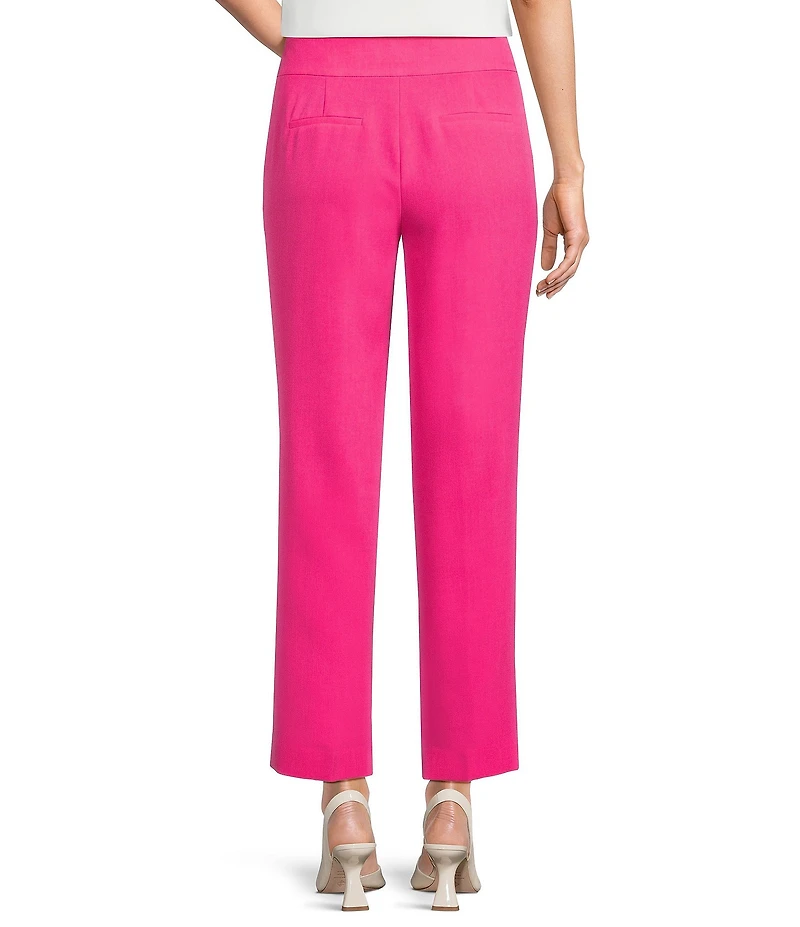 Kasper Petite Crepe Side Seam Pockets Slim Pants