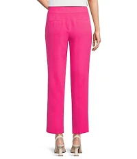 Kasper Petite Crepe Side Seam Pockets Slim Pants
