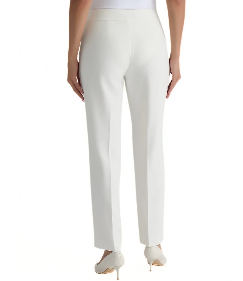 Kasper Petite Flat Front Straight Leg Pants