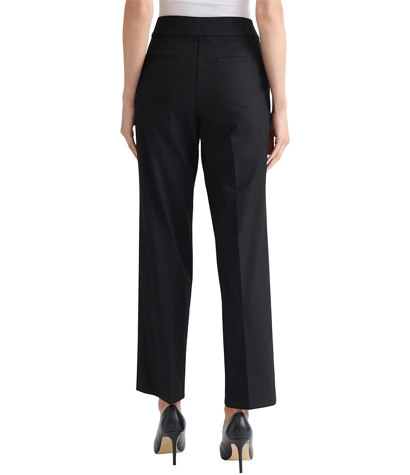 Kasper Petite Size Flat Front Welt Pocket Trousers