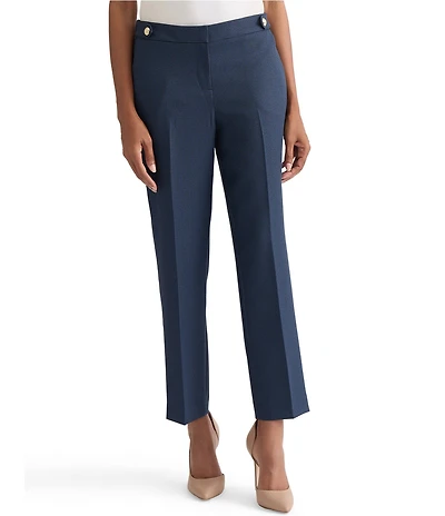 Kasper Petite Size Fly Front Plaid Ankle Coordinating Pants