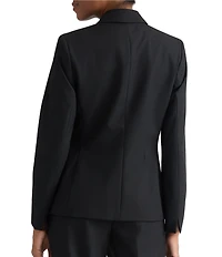 Kasper Petite Size One Button Notch Collar Jacket