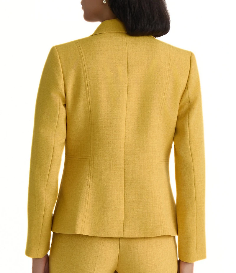 Kasper Petite One Button Notch Collar Jacket With Zip Pockets