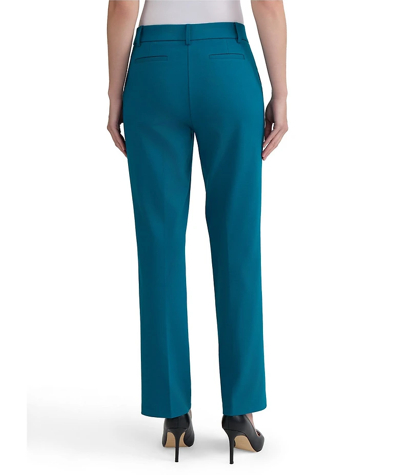 Kasper Petite Pull On Compression Faux Fly Trousers