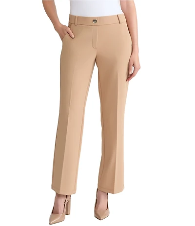 Kasper Petite Size Pull On Stretch Twill Trousers