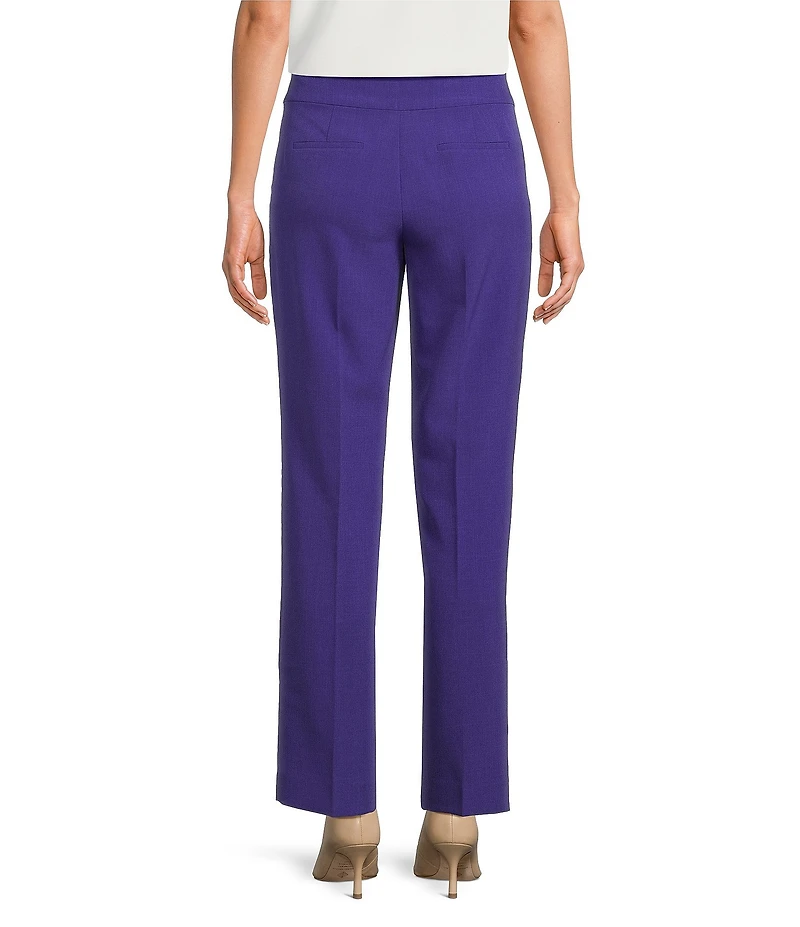 Kasper Petite Size Crepe Fly Front Slim Leg Pants