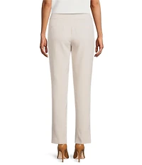 Kasper Petite Size Crepe Fly Front Slim Pants