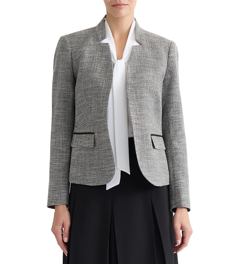 Kasper Petite Size Cut Out Collar Jacket