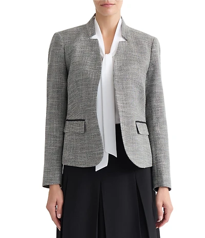 Kasper Petite Size Cut Out Collar Jacket