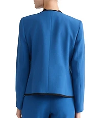 Kasper Petite Size Four Pocket Open Front Jacket