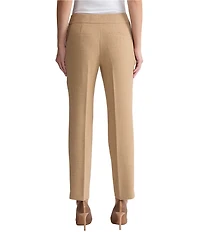 Kasper Petite Size Pull On Linen Straight Leg Pants