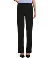 Kasper Petite Size Stretch Crepe Straight-Leg Pants