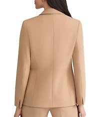 Kasper Petite Size Stretch Twill Notch Collar Jacket