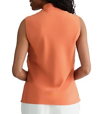 Kasper Petite Sleeveless Bias Bow Blouse