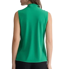 Kasper Petite Sleeveless Bias Bow Blouse