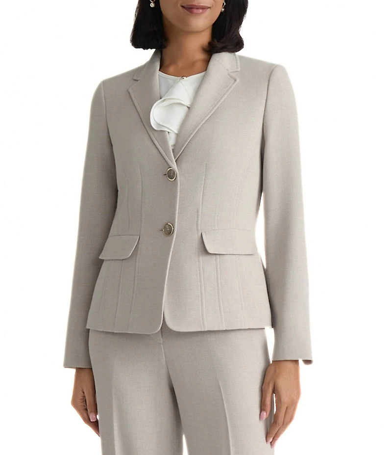 Kasper Petite Two Button Seamed Jacket