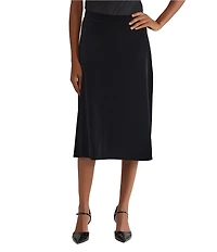 Kasper Petite Velvet Midi Skirt